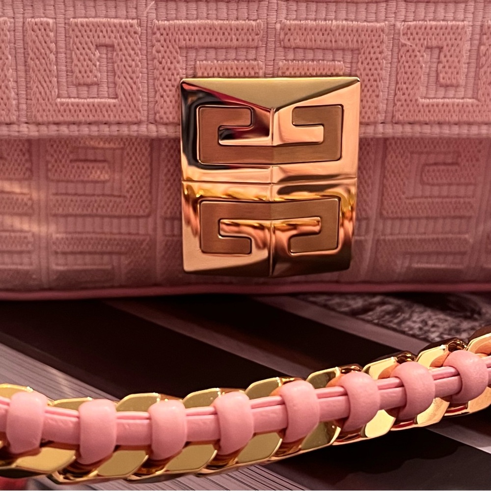 Givenchy 4G Pink Canvas Chain Handle & Crossbody Bag - Picture 5 of 14